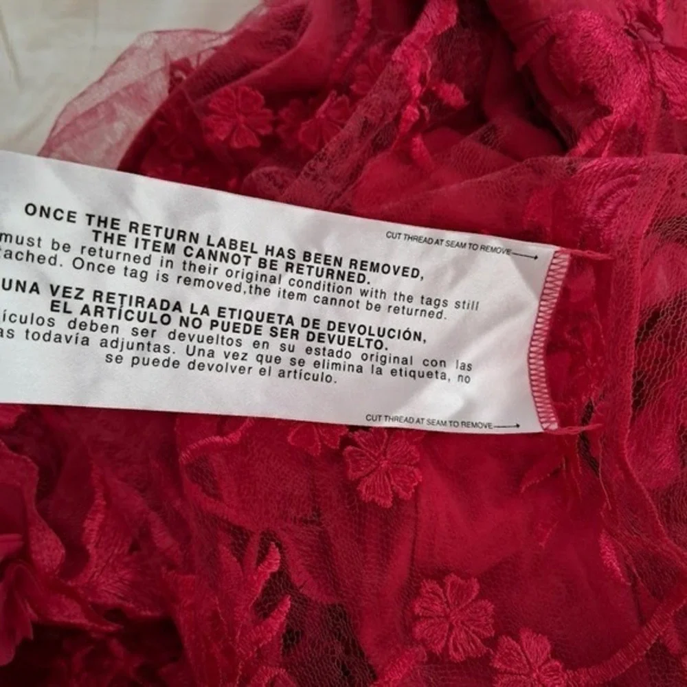Dress The Population Audrey 3D Floral V-Neck Sleeveless Fuchsia‎ Pink Midi Dress